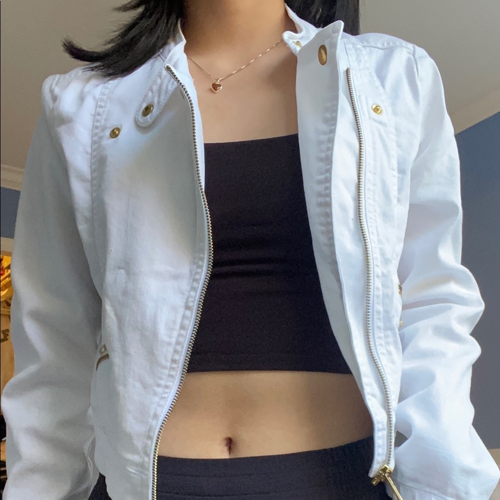H&M Cropped Biker Jacket
